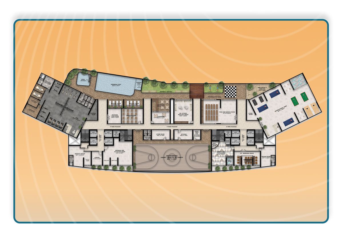 Walchand Parkview Amenity Floor Plan